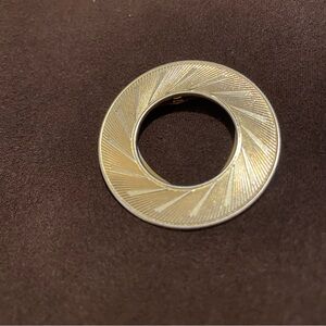 Scarf clip, Vintage gold tone finish